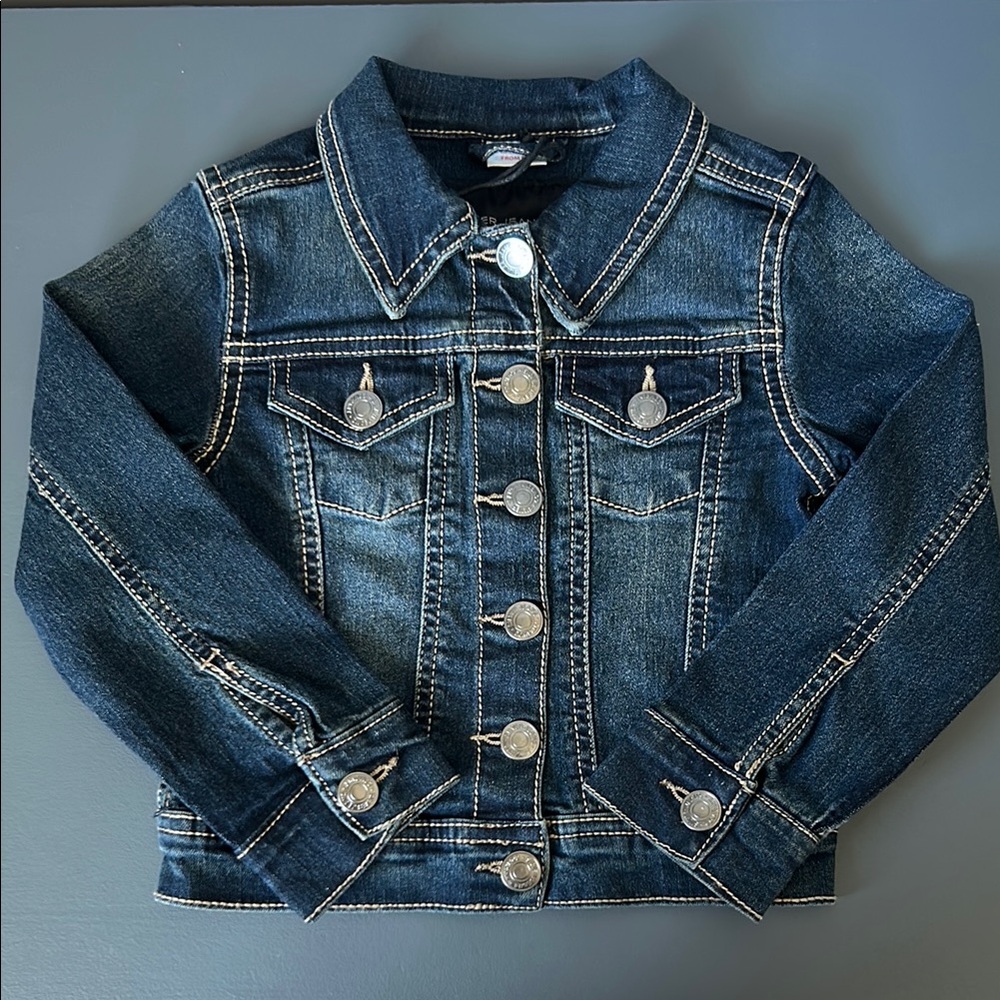 Silver Jeans Kids Evelyn Dark Wash Denim Jacket